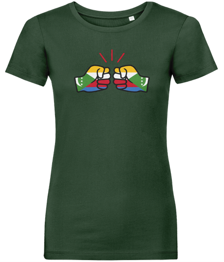 We Run Tings, Comoros, Women's, Organic Ring Spun Cotton, Contemporary Shaped Fit T-Shirt