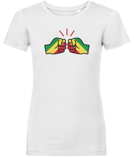 We Run Tings, Congo, Republic of the, Women's, Organic Ring Spun Cotton, Contemporary Shaped Fit T-Shirt