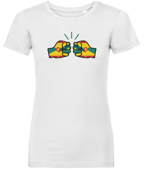 We Run Tings, Grenada, Women's, Organic Ring Spun Cotton, Contemporary Shaped Fit T-Shirt