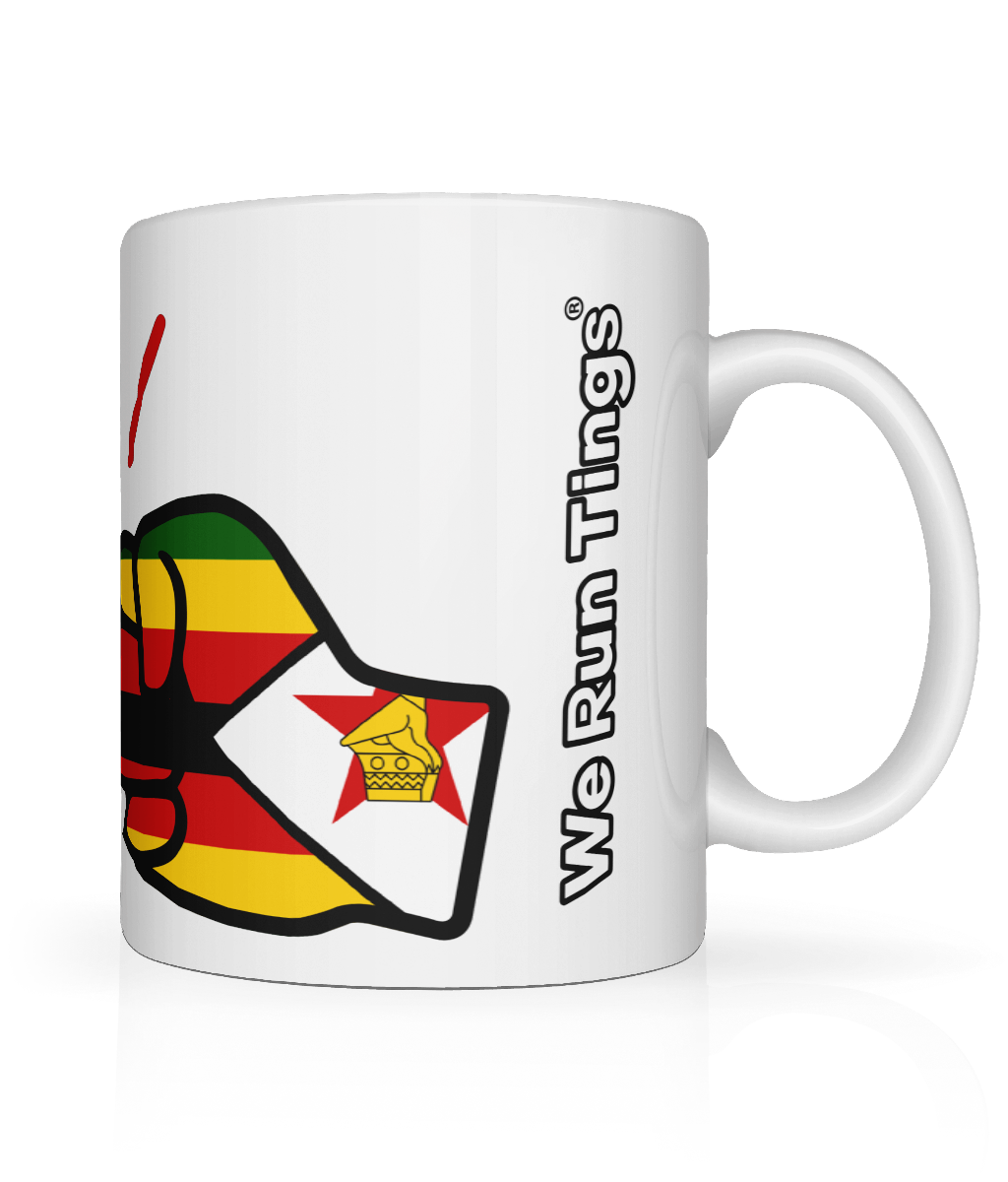 We Run Tings, Zimbabwe Mug