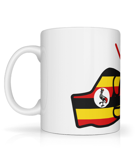 We Run Tings, Uganda, Tea, Coffee Ceramic Mug, Cup, White, 11oz