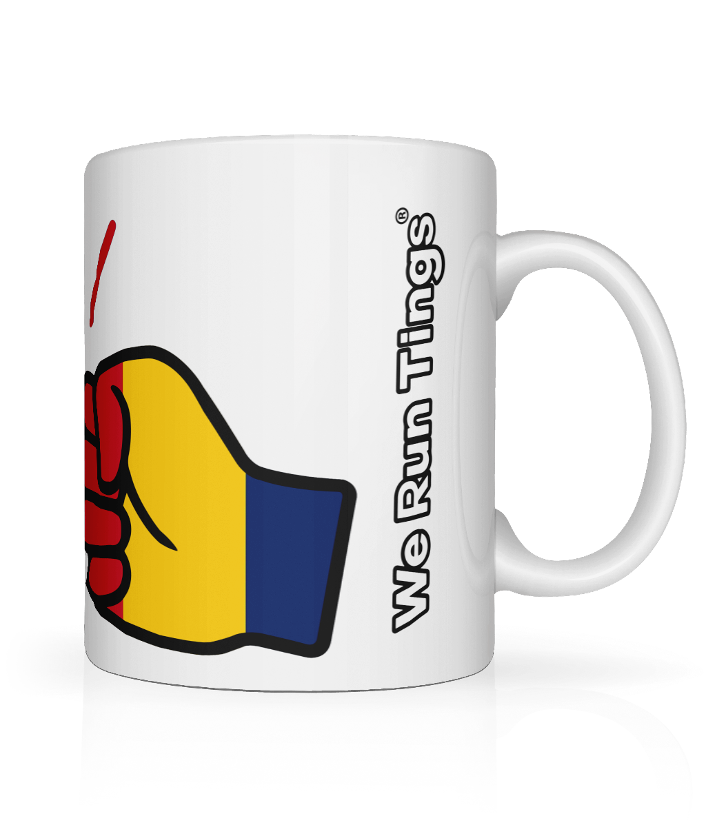 We Run Tings, Chad, Tea, Coffee Ceramic Mug, Cup, White, 11oz