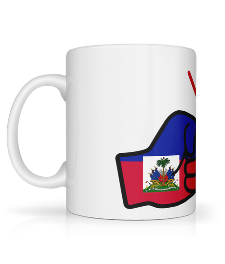 We Run Tings, Haiti, Tea, Coffee Ceramic Mug, Cup, White, 11oz