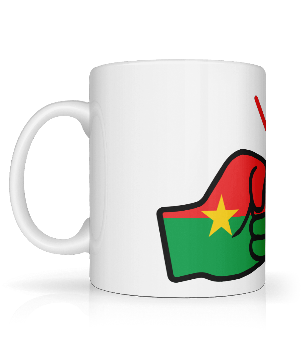 We Run Tings, Burkina Faso, Tea, Coffee Ceramic Mug, Cup, White, 11oz