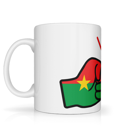 We Run Tings, Burkina Faso, Tea, Coffee Ceramic Mug, Cup, White, 11oz