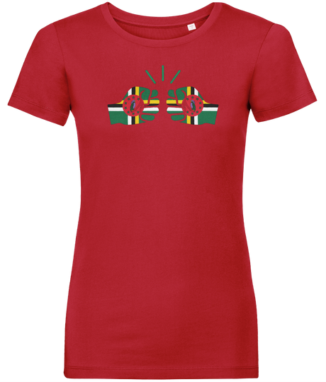 We Run Tings, Dominica, Women's, Organic Ring Spun Cotton, Contemporary Shaped Fit T-Shirt