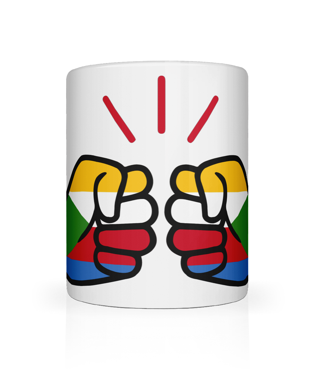 We Run Tings, Comoros, Tea, Coffee Ceramic Mug, Cup, White, 11oz