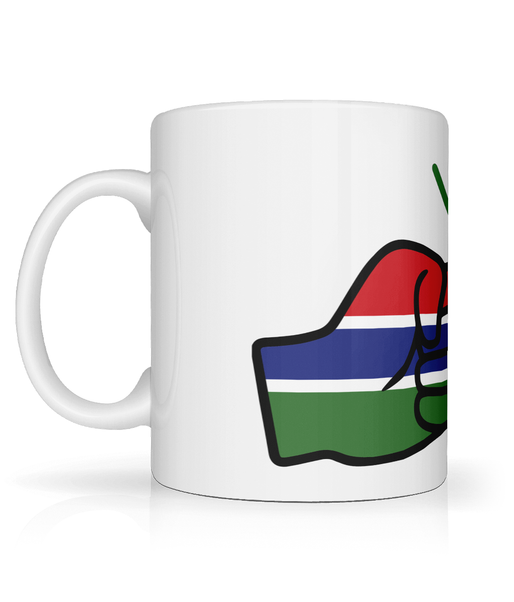 We Run Tings, Gambia, Tea, Coffee, Ceramic Mug, Cup, White, 11oz