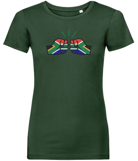 We Run Tings, South Africa, Women's, Organic Ring Spun Cotton, Contemporary Shaped Fit T-Shirt