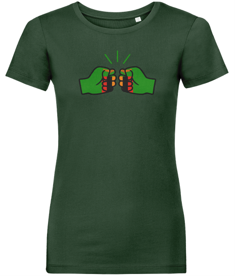 We Run Tings, Zambia, Women's, Organic Ring Spun Cotton, Contemporary Shaped Fit T-Shirt