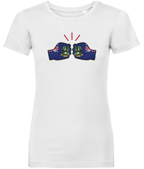We Run Tings, British Virgin Islands, Women's, Organic Ring Spun Cotton, Contemporary Shaped Fit T-Shirt
