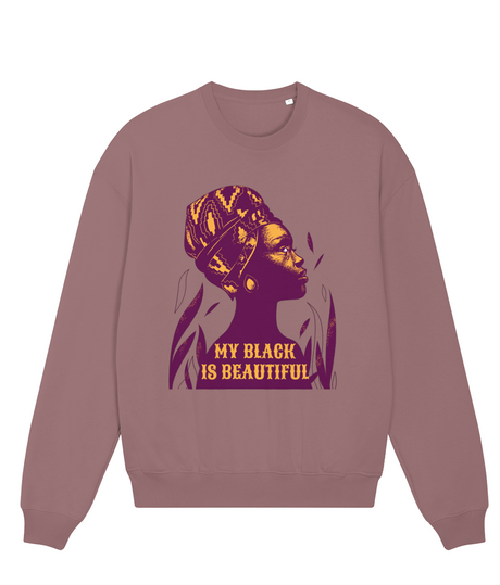 My Black Is Beautiful, Women's, Glow, Organic Cotton Sweatshirt