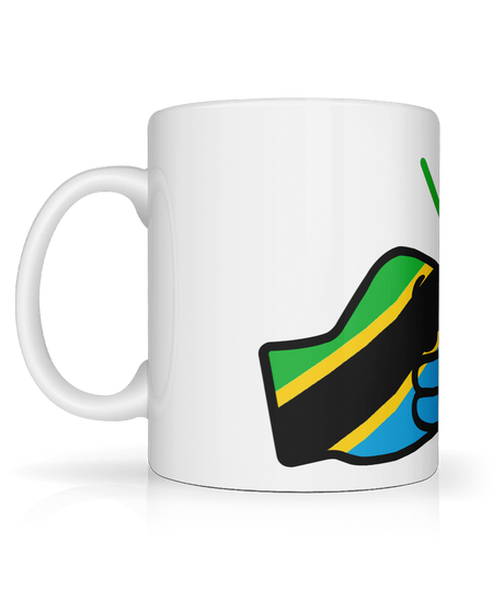 We Run Tings, Tanzania, Tea, Coffee Ceramic Mug, Cup, White, 11oz