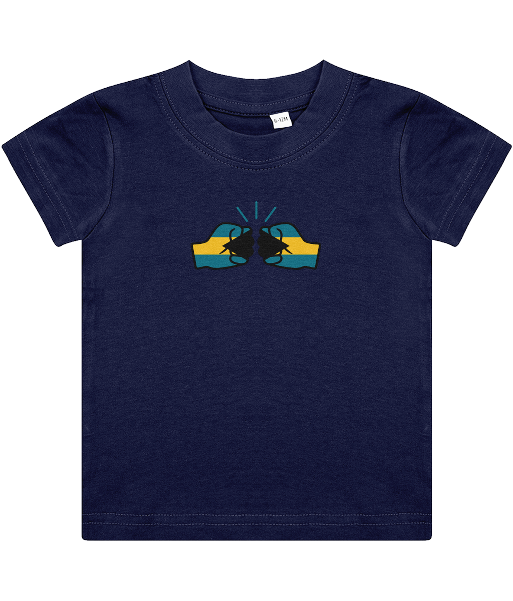 We Run Tings, Bahamas, Baby/Toddler Cotton T-Shirt, Various Colours