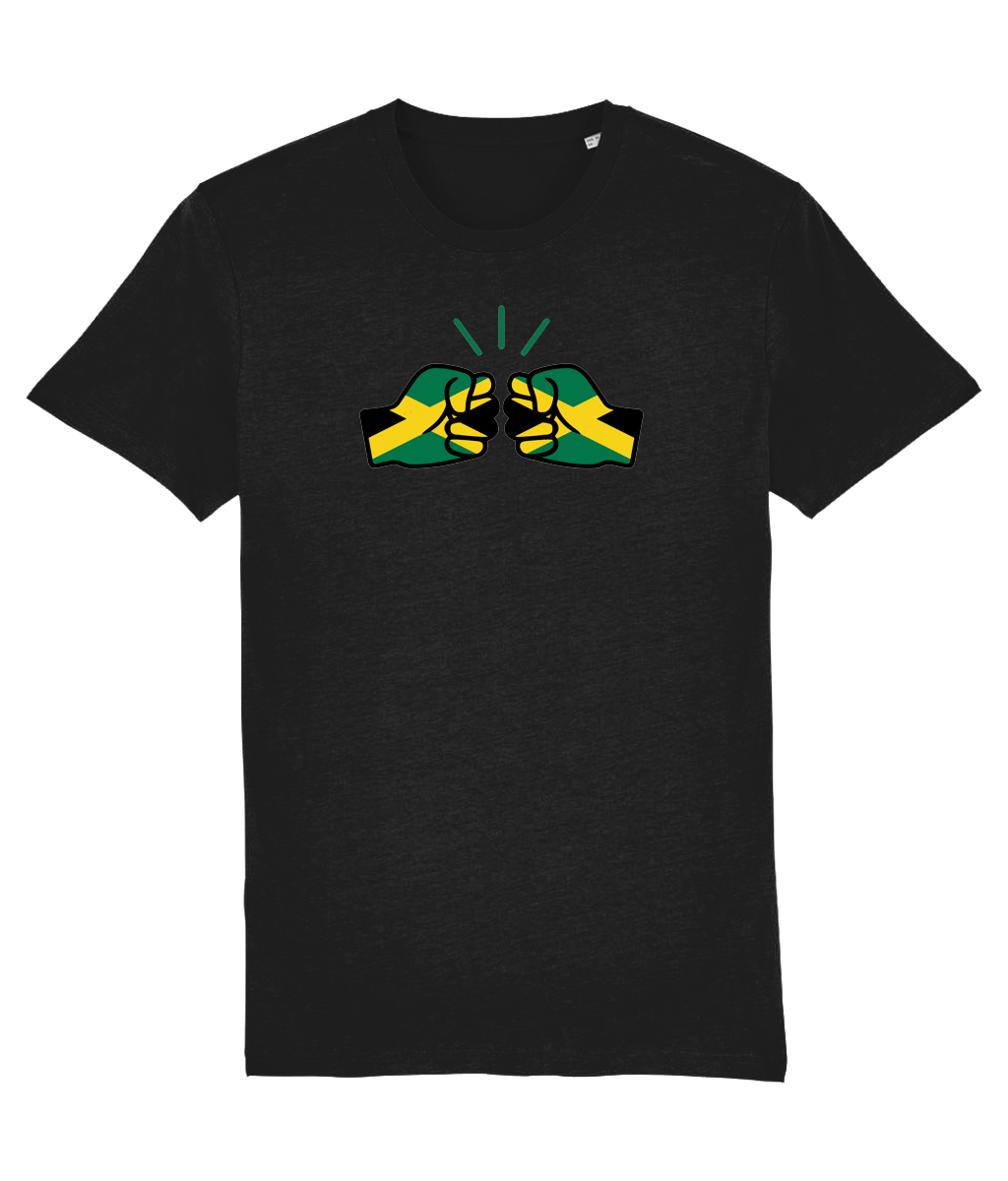 We Run Tings, Jamaica, Organic Ring Spun Cotton T-Shirt, Outline