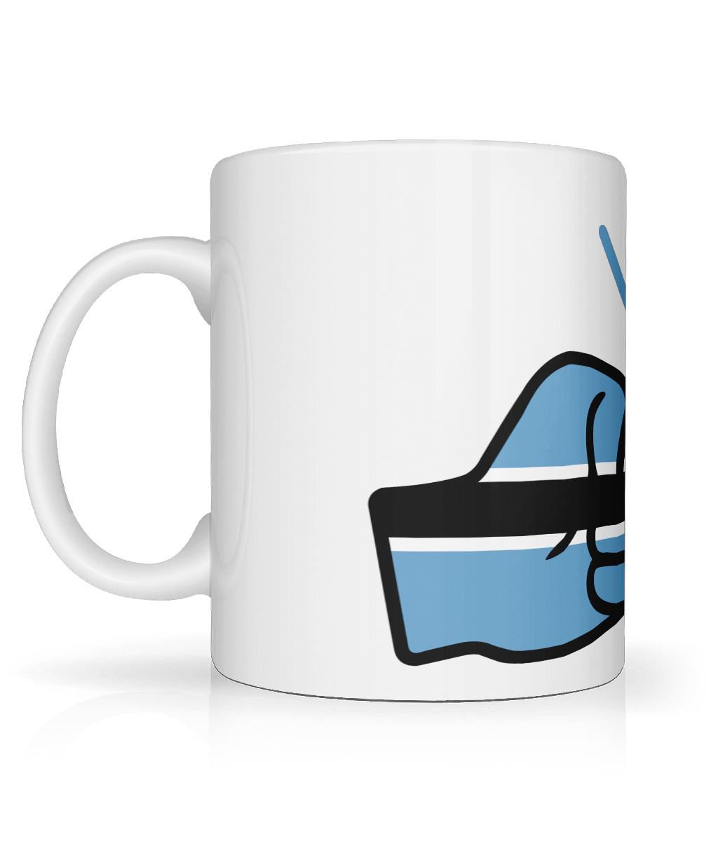 We Run Tings, Botswana, Tea, Coffee Ceramic Mug, Cup, White, 11oz