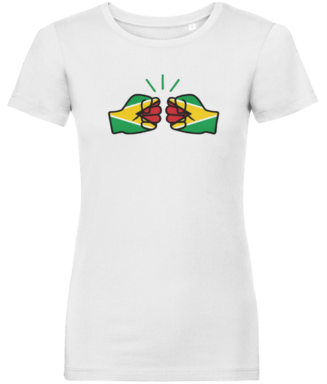 We Run Tings, Guyana, Women's, Organic Ring Spun Cotton, Contemporary Shaped Fit T-Shirt