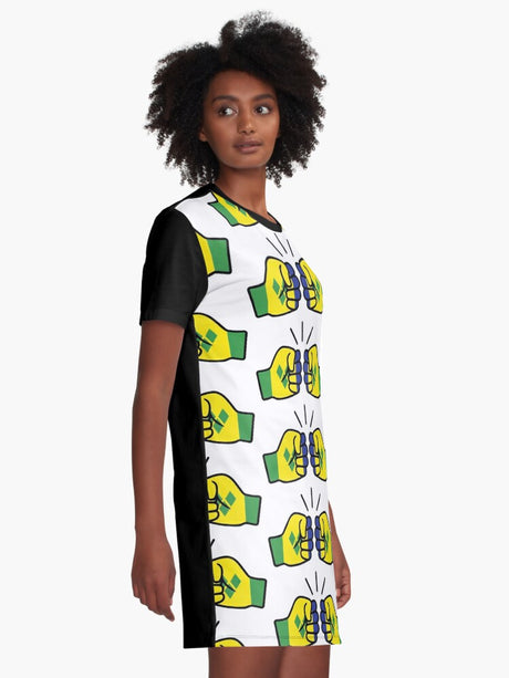 We Run Tings, St.Vincent, Graphic T-Shirt Dress