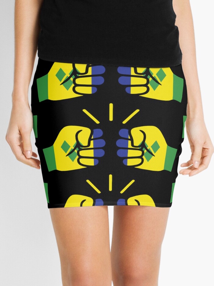 We Run Tings, St.Vincent, Black, Mini Skirt