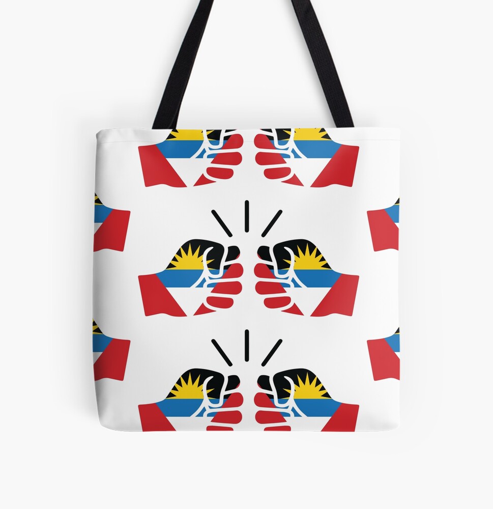 We Run Tings, Antigua and Barbuda, All Over Print, Open Top, Tote Bag