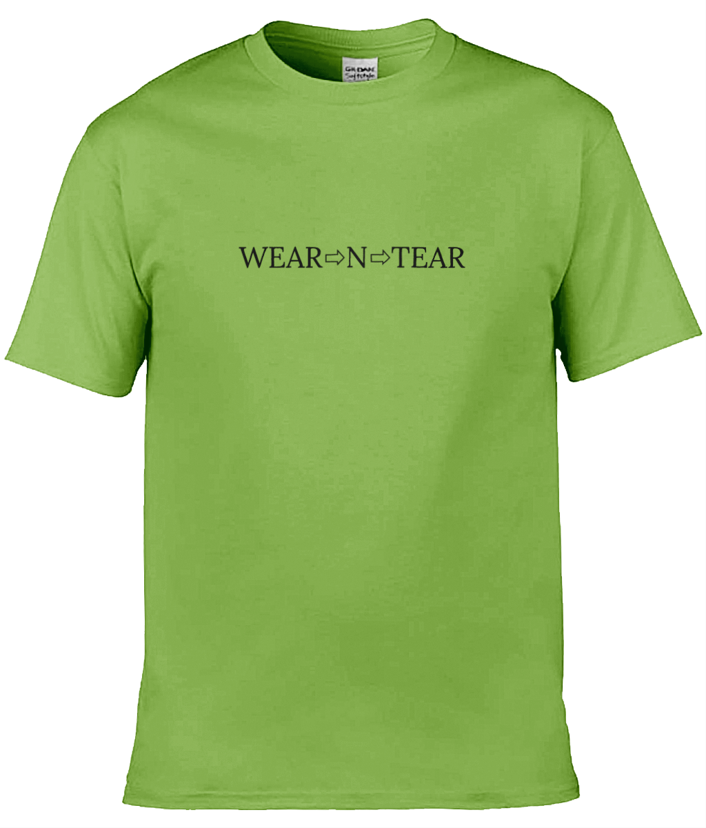 Wear N Tear Basic Cotton Men's T-Shirt, Various Colours