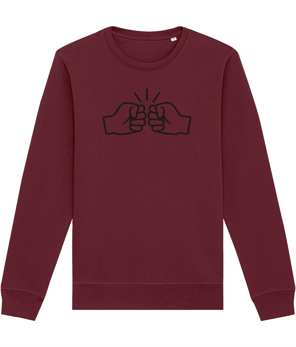 We Run Tings, Original, Black Logo, Organic Ring-Spun Combed Cotton Sweatshirt