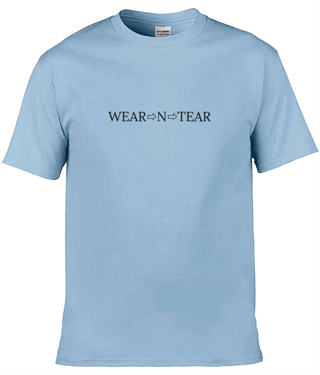 Wear N Tear Basic Cotton Men's T-Shirt, Various Colours