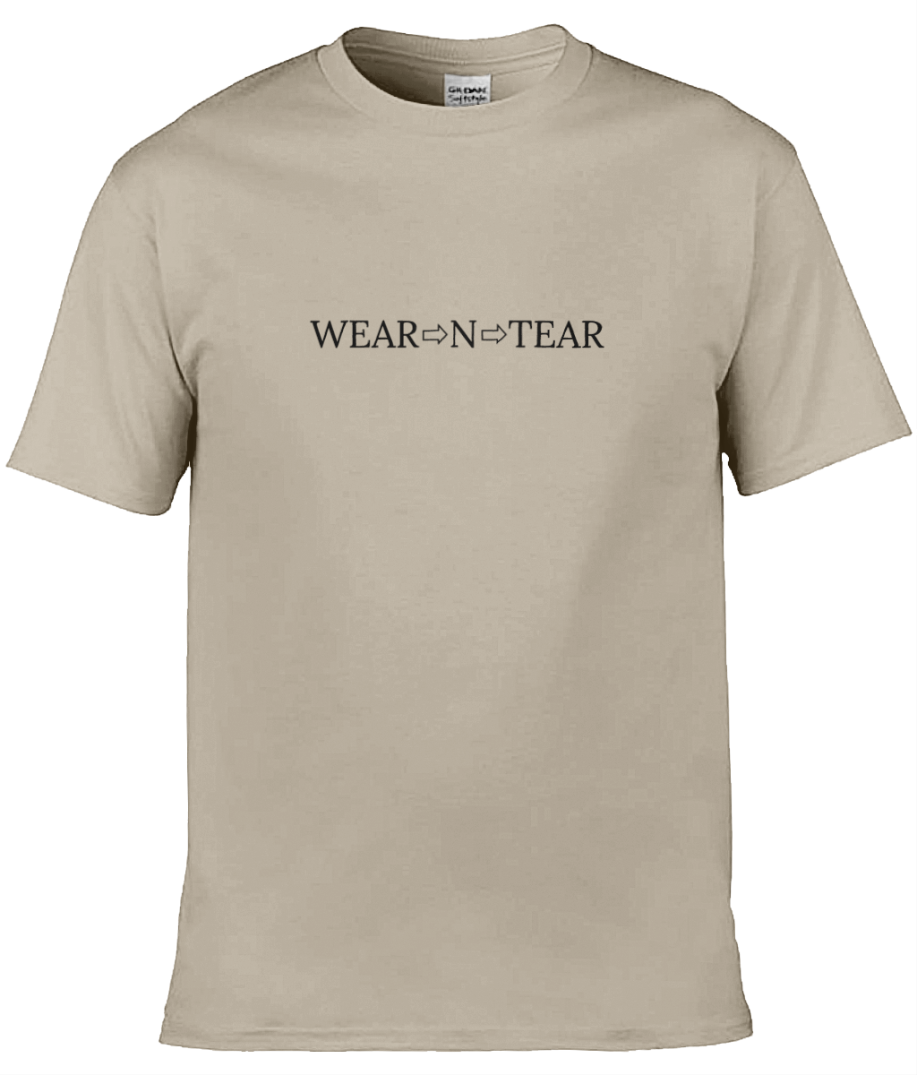 Wear N Tear Basic Cotton Men's T-Shirt, Various Colours