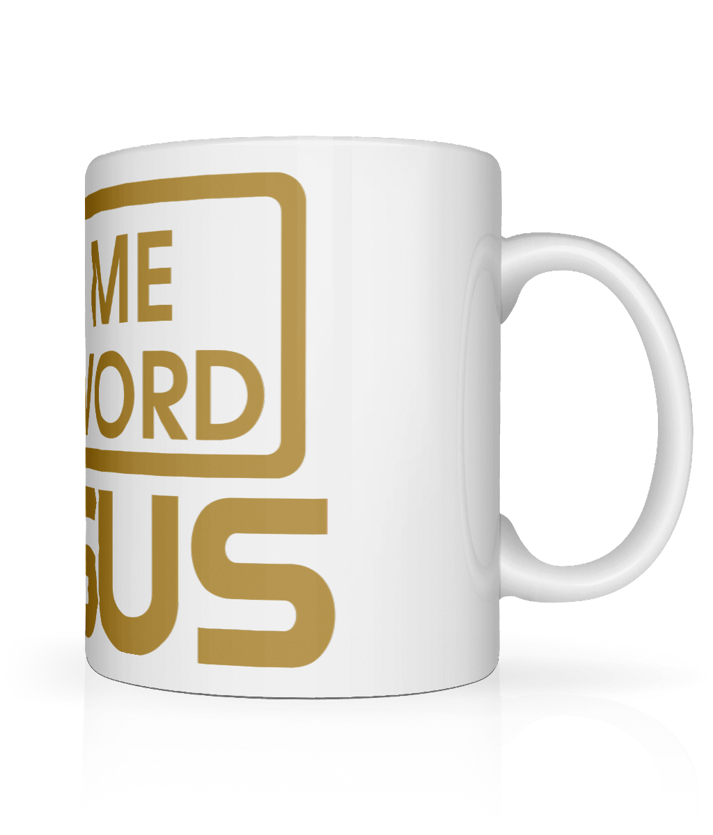 Call Me The N Word Negus Gold Logo Mug