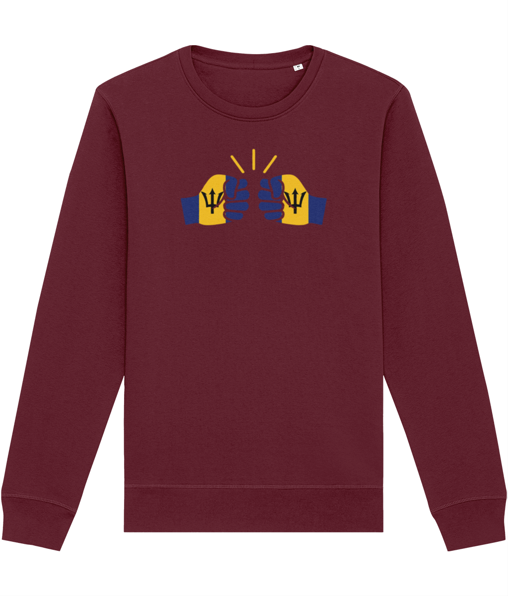 We Run Tings, Barbados, Organic Ring-Spun Cotton, Crew Sweater