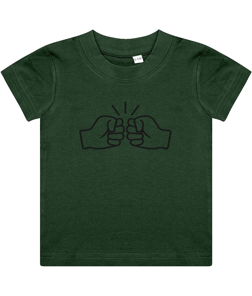 We Run Tings, Original, Baby/Toddler Cotton T-Shirt, Black Logo, Various Colours