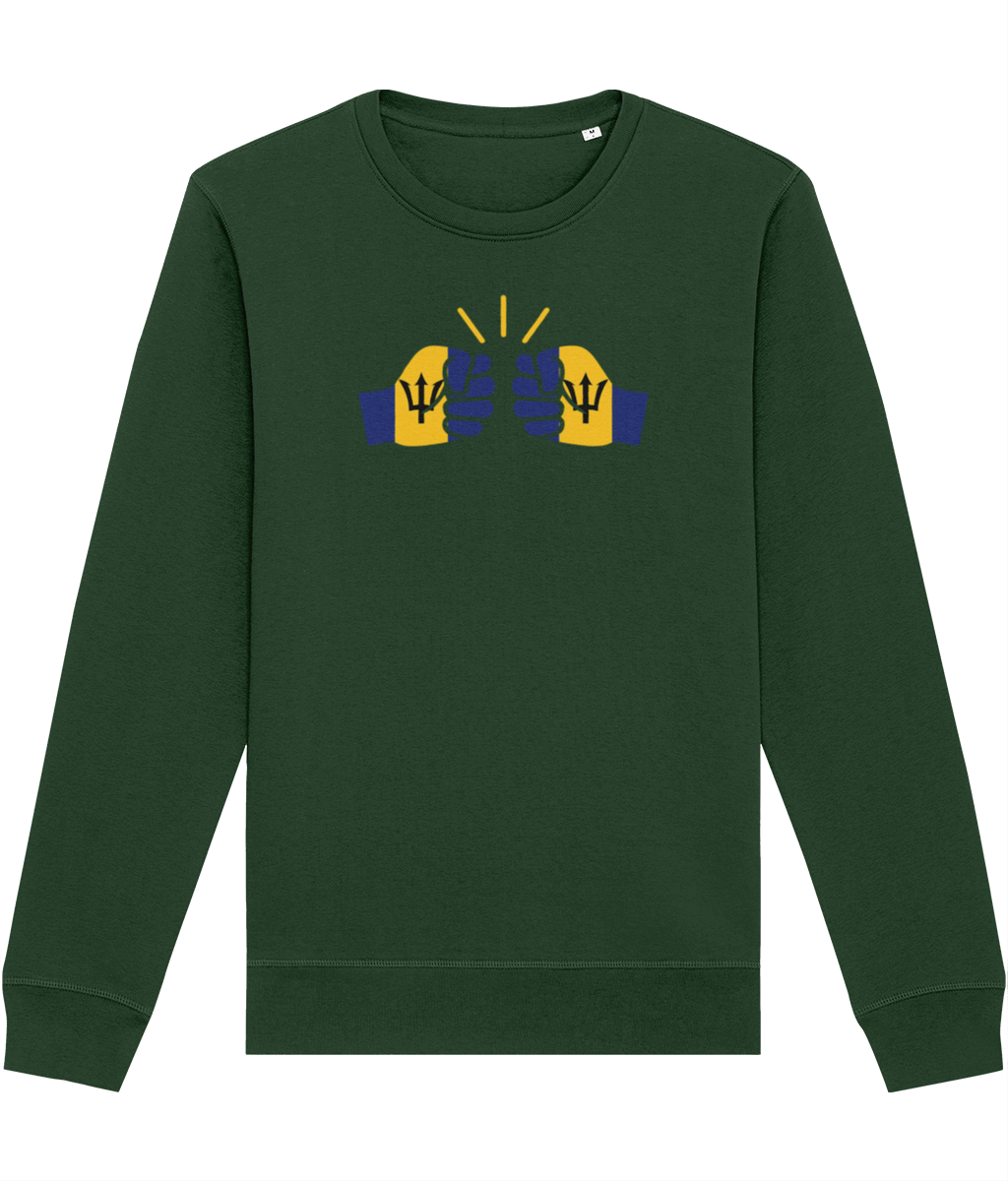 We Run Tings, Barbados, Organic Ring-Spun Cotton, Crew Sweater