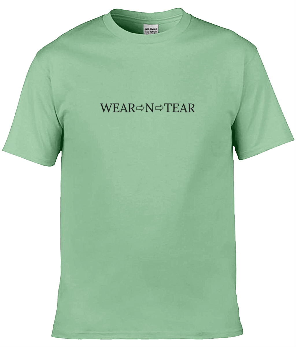 Wear N Tear Basic Cotton Men's T-Shirt, Various Colours