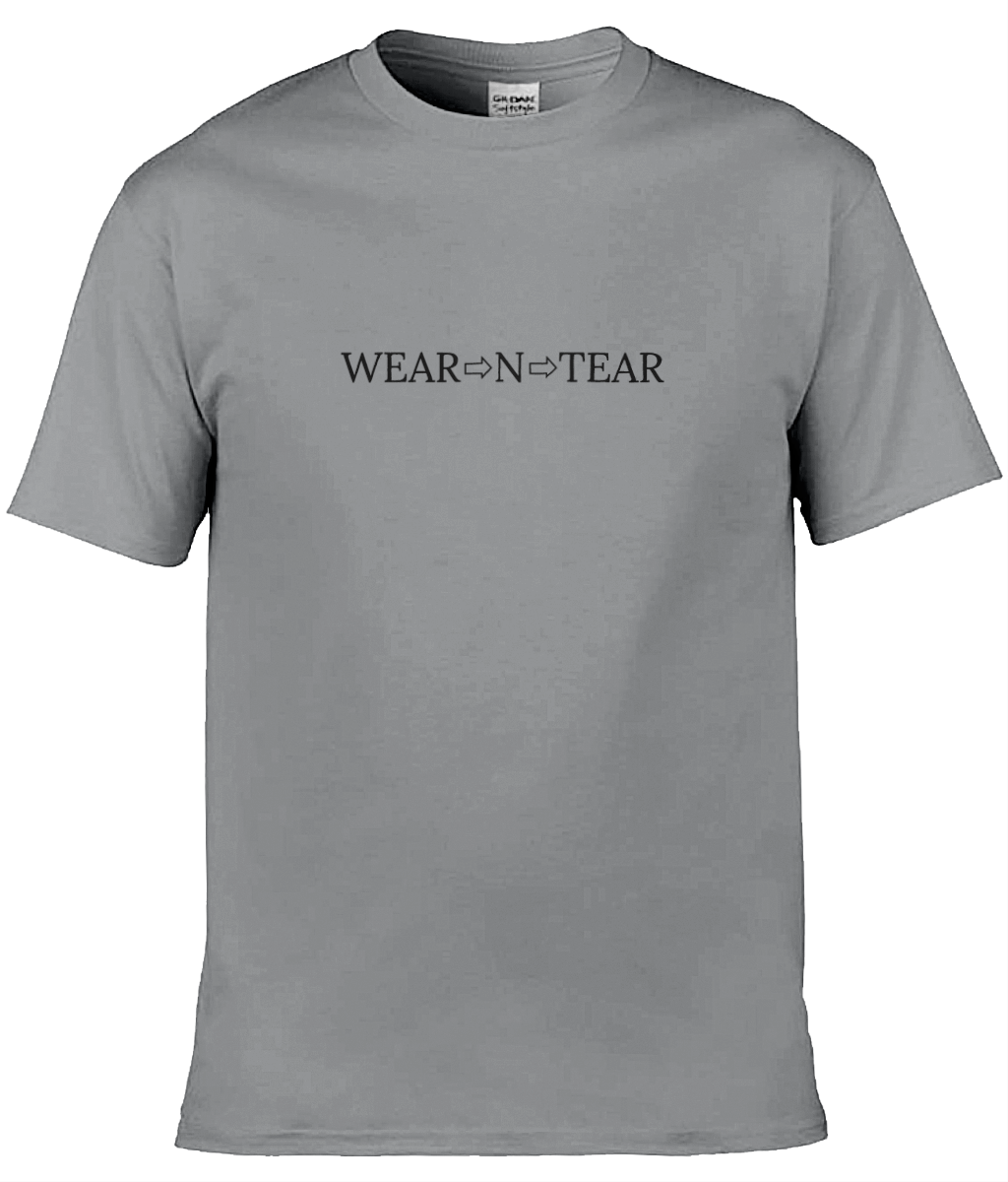 Wear N Tear Basic Cotton Men's T-Shirt, Various Colours