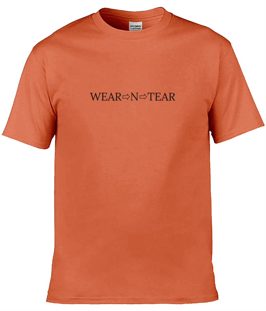 Wear N Tear Basic Cotton Men's T-Shirt, Various Colours