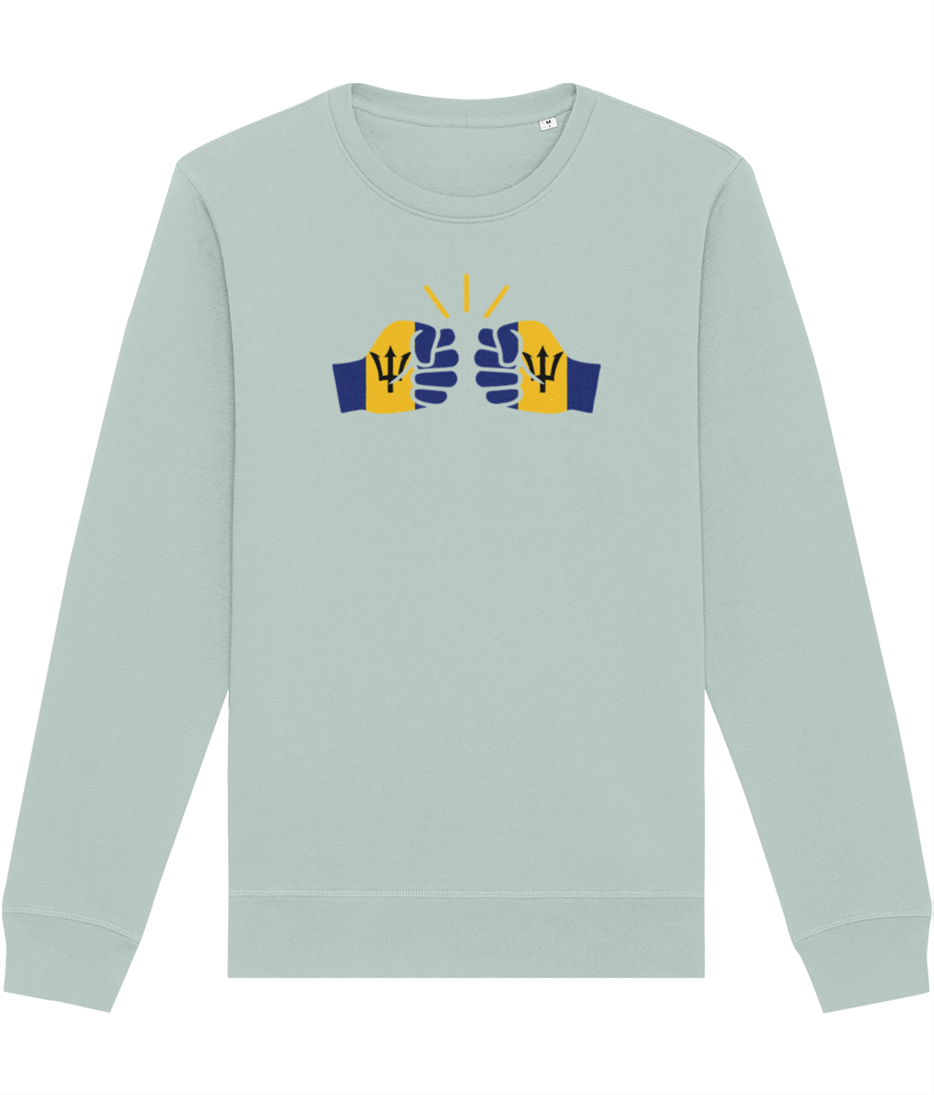 We Run Tings, Barbados, Organic Ring-Spun Cotton, Crew Sweater