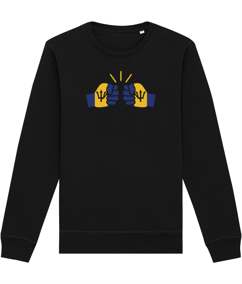 We Run Tings, Barbados, Organic Ring-Spun Cotton, Crew Sweater