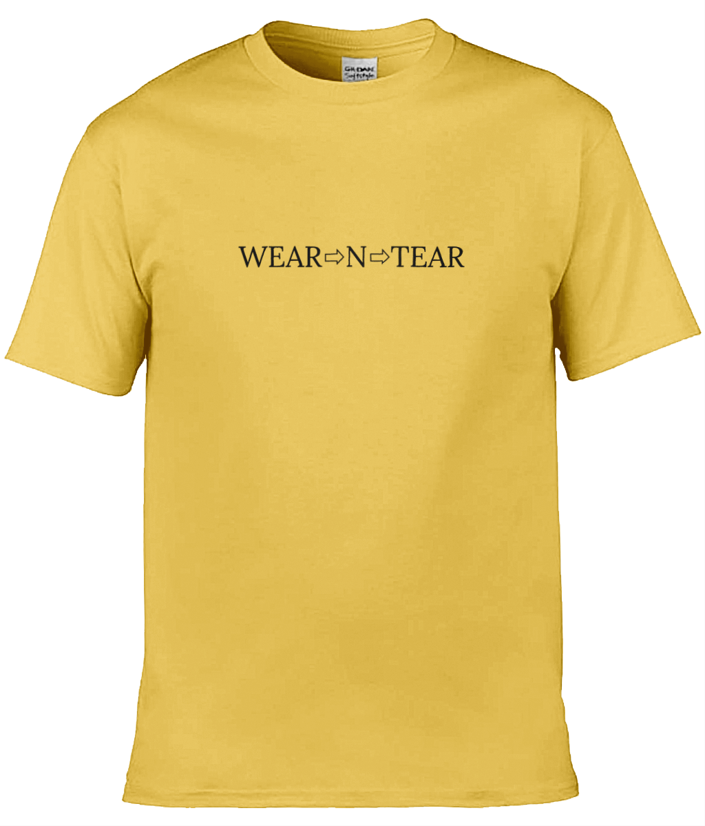 Wear N Tear Basic Cotton Men's T-Shirt, Various Colours