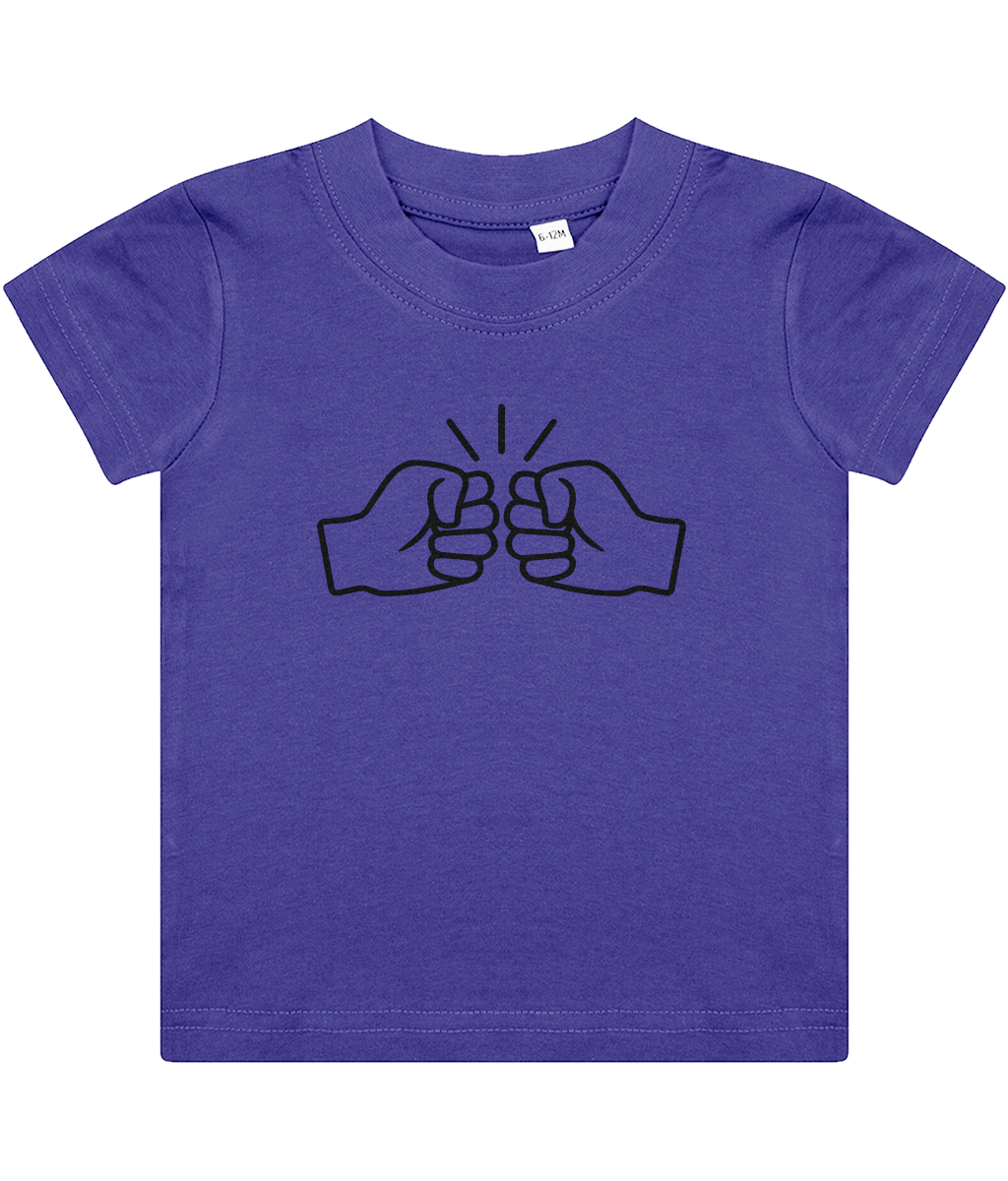 We Run Tings, Original, Baby/Toddler Cotton T-Shirt, Black Logo, Various Colours