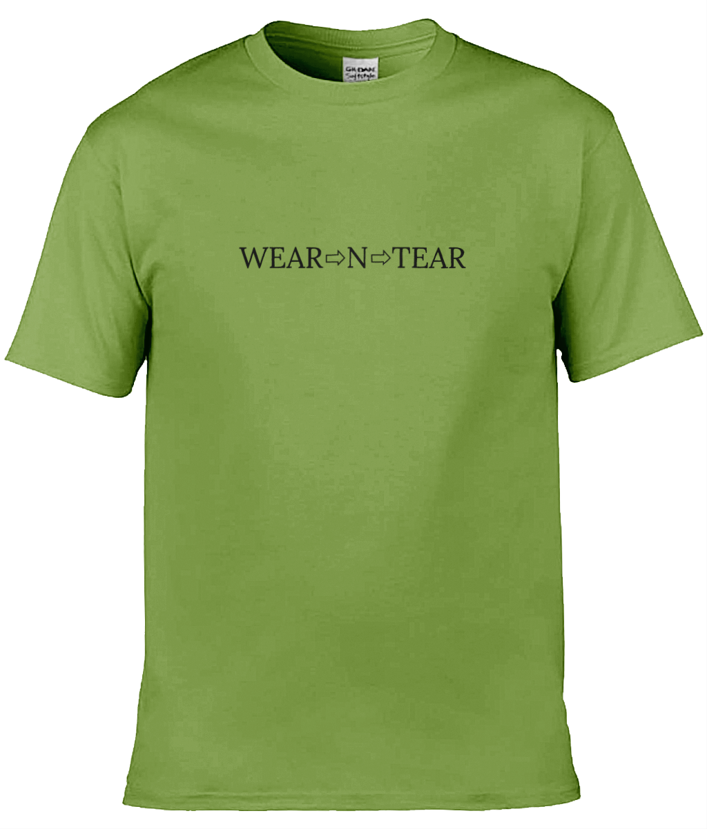 Wear N Tear Basic Cotton Men's T-Shirt, Various Colours