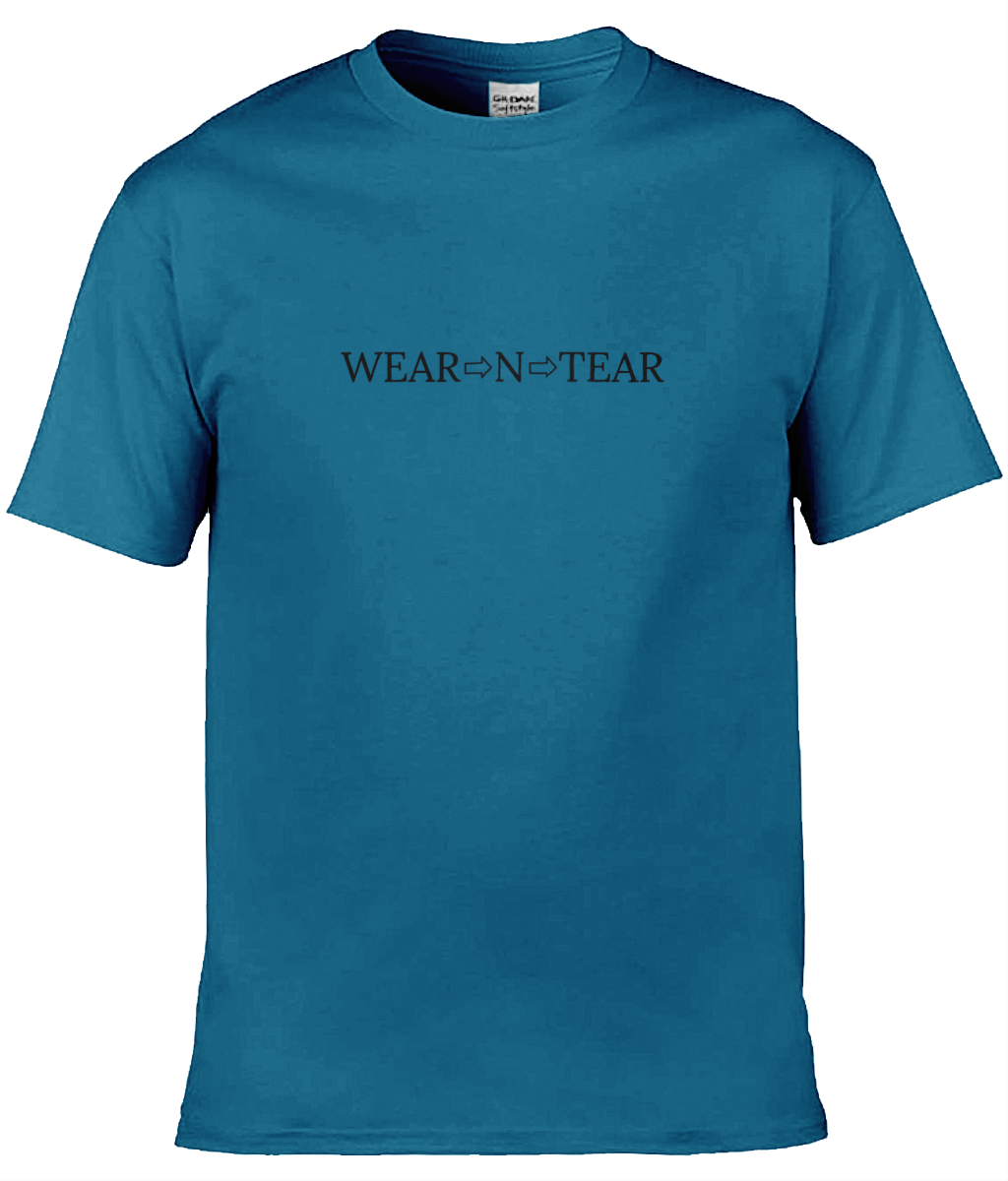 Wear N Tear Basic Cotton Men's T-Shirt, Various Colours