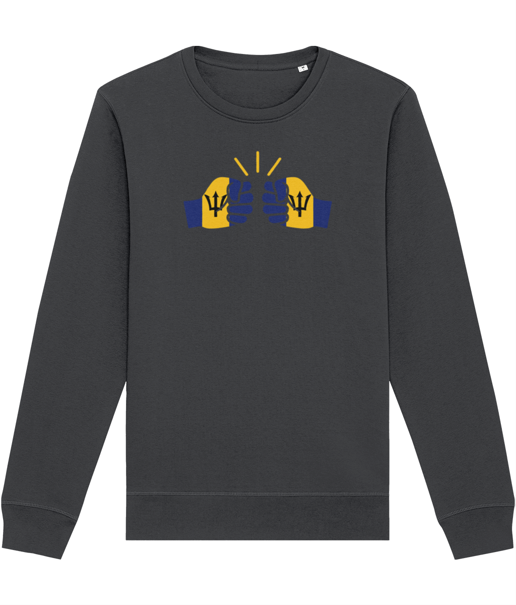 We Run Tings, Barbados, Organic Ring-Spun Cotton, Crew Sweater