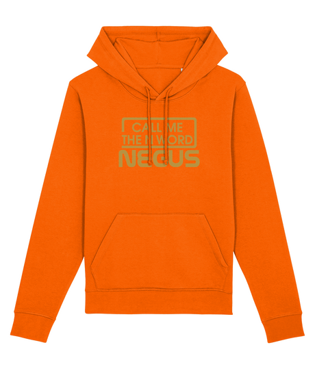 Call Me The N Word Negus Organic Ring-Spun Combed Cotton Hoodie, Gold Logo, Various Colours