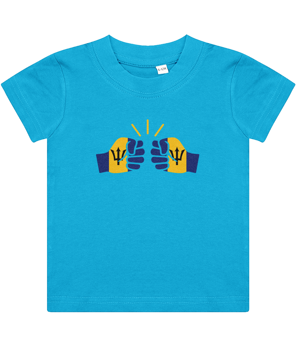 We Run Tings, Barbados, Baby/Toddler Cotton T-Shirt, Various Colours