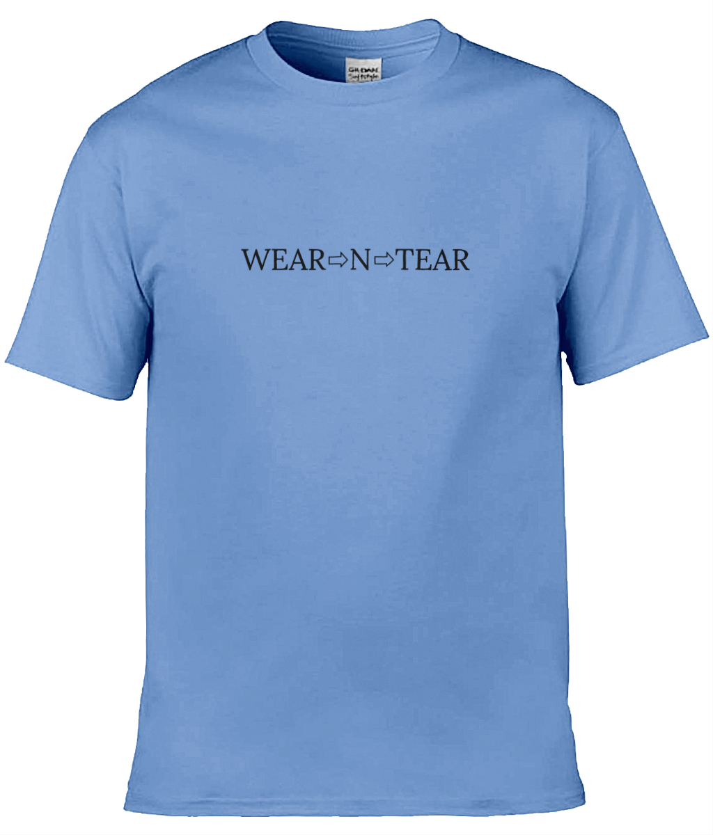 Wear N Tear Basic Cotton Men's T-Shirt, Various Colours