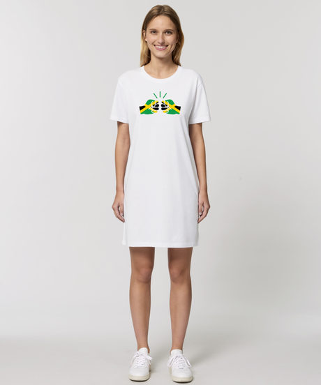 We Run Tings, Jamaica, Organic Cotton T-Shirt Dress