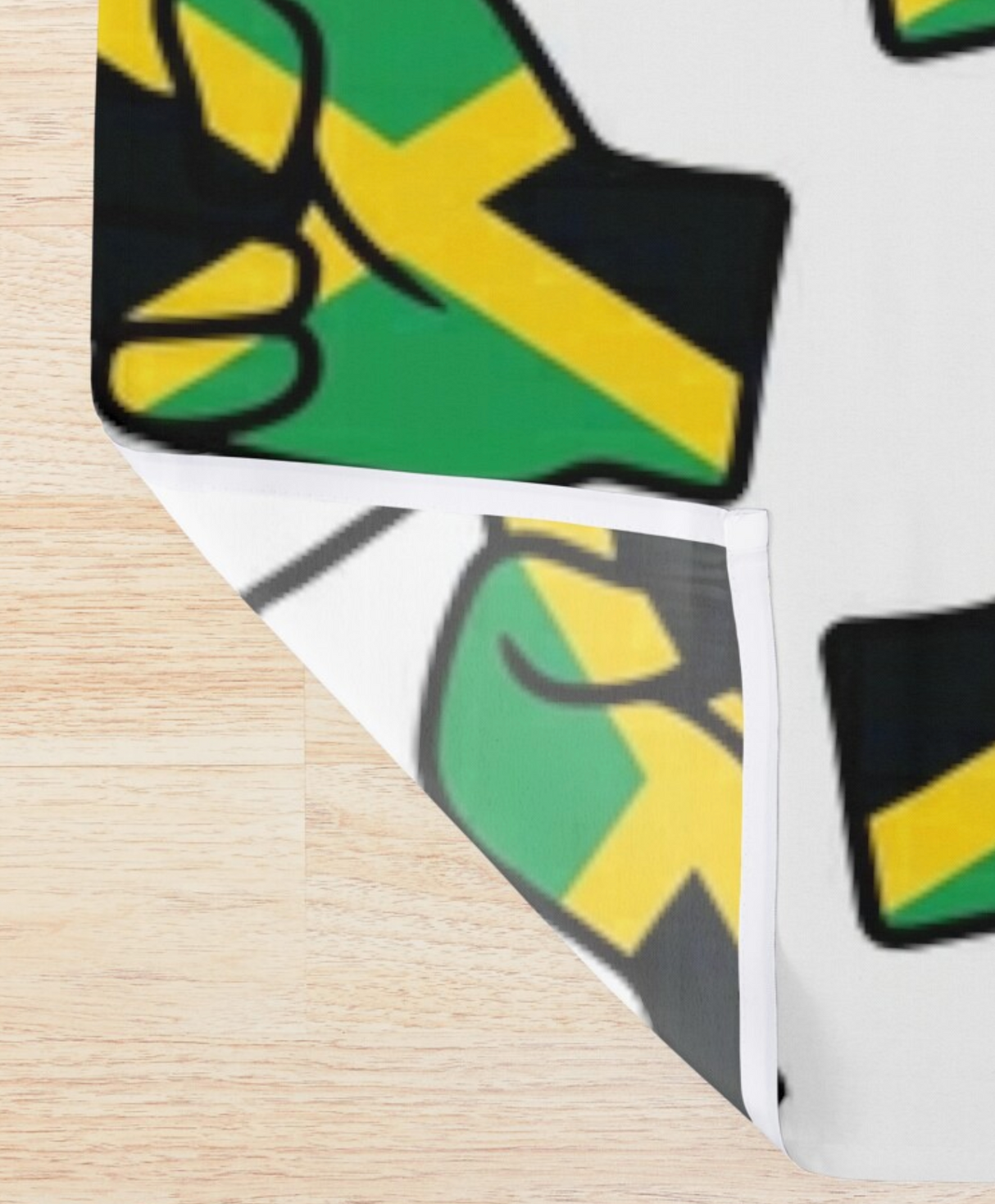 We Run Tings, Jamaica, Shower Curtain, 71 x 74" (180 x 188 cm)