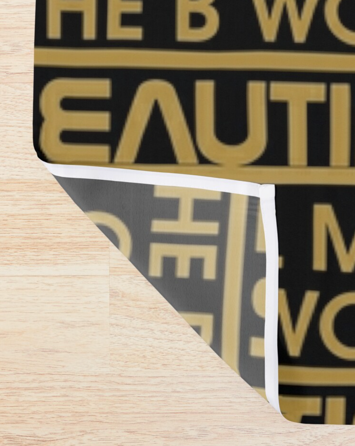 Call Me The B Word Beautiful, Shower Curtain, 71 x 74" (180 x 188 cm)