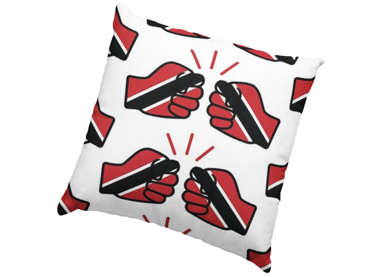 We Run Tings, Trinidad & Tobago, Throw, Pillow, Cushion, White, 40 x 40cm