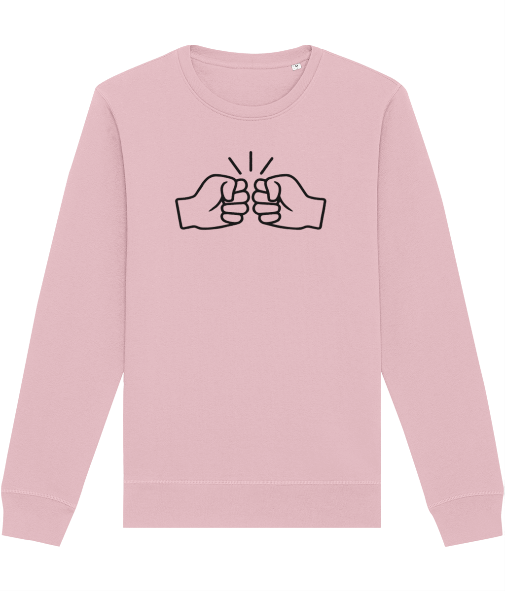 We Run Tings, Original, Black Logo, Organic Ring-Spun Combed Cotton Sweatshirt